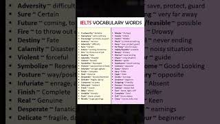 ielts vocabulary with synonyms ielts vocabulary learn 300 essential words for ielts ielts speaking [upl. by Maurilia]