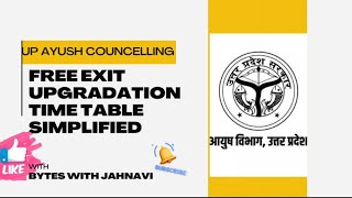 Up AYUSHupgradationfree exit timetable simplified bams goel lucknow counselling [upl. by Orit]