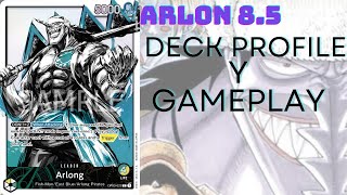 DECK ARLONG 85 MUY DIVERTIDO DECK PROFILE Y GAMEPLAY onepiece tcg onepiecetcg [upl. by Adnylg171]