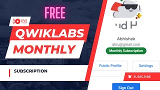 NEW Get Qwiklabs Credits Free MonthlySubscription qwiklabs qwiklabsarcade [upl. by Remas362]