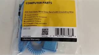 StarTechcom SWS100 ESD Anti Static Wrist Strap Band with Grounding Wire [upl. by Redman231]