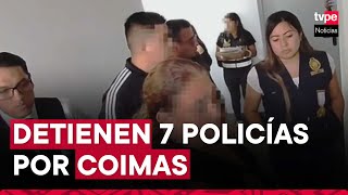 PNP detienen a siete policías por presunto cobro de coimas a detenidos [upl. by Alano44]