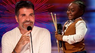 ADORABLE Kid Drummer SHOCKS the AGT Judges [upl. by Platto]