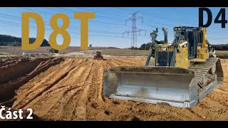 Dozer D8T na stavbě D4 část 2 [upl. by Eseeryt]