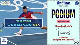 Podium Peaks Ep 6  Lawn Tennis  Schedule  Squad  Where to Watch  olympics  paris  sports [upl. by Atims]