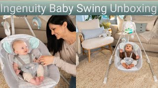 Swing Unboxing ingenuity Baby Swing best foldable baby swing  how to assemble baby swing [upl. by Winograd]