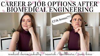 CAREER amp JOB OPTIONS AFTER BIOMEDICAL ENGINEERING DEGREE [upl. by Hedberg]