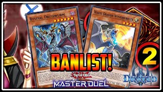 NEW Banlist for MASTER DUEL Dragon Link is Back [upl. by Evyn163]