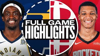 PACERS at ROCKETS  FULL GAME HIGHLIGHTS  November 20 2024 [upl. by Aryhs606]