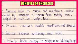 Essay On Benefits Of Excercise In English  Essential Essay Writing  Physical Fitness [upl. by Luwana]