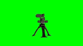 3D objects  sentry gun M56  free green screen [upl. by Treat123]