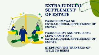 Steps sa Paglipat ng Titulo ng Lupa gamit ang Extrajudicial Settlement of Estate tax attorneylei [upl. by Kristie]