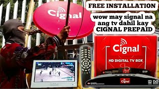 INSTALLING CIGNAL PREPAID W1000 FREE CHANNELS FOR 2MONTHS [upl. by Chery]