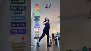 TOXIC TIKTOK DANCE TUTORIAL shorts [upl. by Parrnell72]