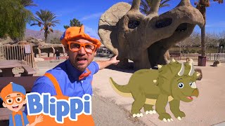 Learning Dinosaurs With Blippi  Educational Videos For Kids [upl. by Egdamlat221]