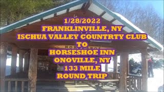 Snowmobile WNY  Franklinville to Onoville  Horseshoe Inn [upl. by Jewelle]