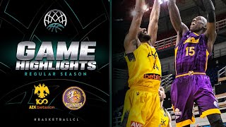 AEK BETSSON BC v Hapoel Holon  Gameday 4  Highlights  BasketballCL 202324 [upl. by Atteugram]