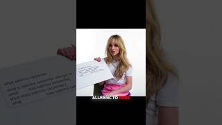 Sabrina carpenter allergic to sabrinacarpenter shorts entertainment [upl. by Atnuhs]