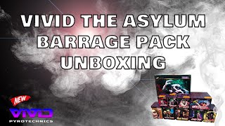 Vivid Pyrotechnics Asylum Barrage Pack firework unboxing [upl. by Bessie627]