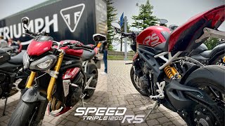 TRIUMPH SPEED TRIPLE 12OO RS  TEST DAY [upl. by Ellehcear]