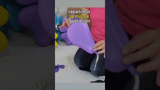 🌸EL ARTE DE HACER FLORES CON GLOBOS🌸shorts diy decoracionesconglobos globoflexia balloon [upl. by Eceirahs141]