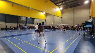 Chibi Titans vs MBADX Lighthouse XD1  Badminton Veterans 2024 Kilsyth [upl. by Crocker]