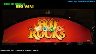 Hot Rocks Slot Machine End of BIG WIN Bonus [upl. by Meagher103]