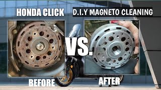 Magneto Cleaning Honda Click125i TUTORIAL [upl. by Adnohrahs433]