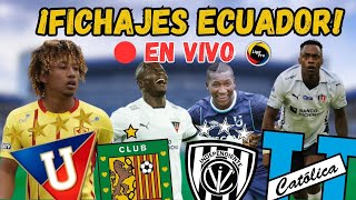 ¡FICHAJES DEL FUTBOL ECUATORIANO  LIGAPRO [upl. by Aikit]