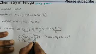 Class11Solvay process explanation in Telugu [upl. by Sybilla]