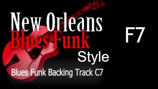 Blues Guitar New Orleans Backing Track Bpm 90 C7 [upl. by Heidi]