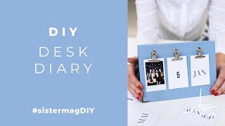 DIY Desk Diary sistermagDIY [upl. by Rehtnug388]