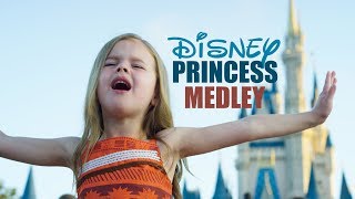 DISNEY PRINCESS MEDLEY  SINGING EVERY PRINCESS SONG AT WALT DISNEY WORLD [upl. by Gati]