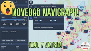 ¡¡ACTUALIZACIÓN de NAVIGRAPH Ya tenemos INTEGRACIÓN de IVAO y VATSIM [upl. by Shaia]