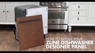 How To Install Your ZLINE Designer Panel To Our Dishwasher [upl. by Netloc896]