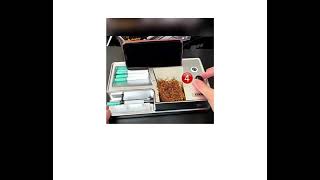 658mm Tube Electric Cigarette Rolling Machine Infrar Injector Tobacco Filling Auto Cigarette Maker [upl. by Aihsenyt]