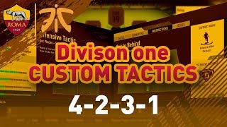 FIFA 19 DIVISON 1 RIVALS  4231 CUSTOM TACTICS  GAMEPLANS [upl. by Oinotnaocram]