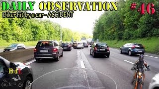 Daily Observation 46  Accident moto durant interfile  RB4L [upl. by Betz]