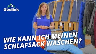 Schlafsack waschen  Wie kann ich meinen Schlafsack waschen  Obelink [upl. by Rashidi]