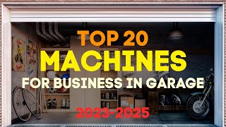 20 Machines for Small Business Business in Garage with Small Investments Business Ideas 20232025 [upl. by Tarazi227]