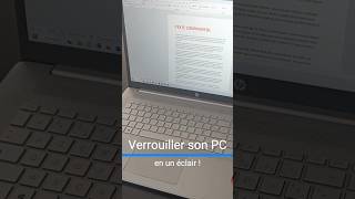 Verrouiller son PC en un éclair  💻🌩️ shorts pc ordinateur astuce raccourci windows [upl. by Lynnworth673]