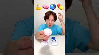 Brain lozenge vs earth lozenge food challenge video shorts foodchallenge [upl. by Erie931]