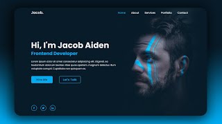 Personal Portfolio Website using HTML amp CSS [upl. by Ahsiaa]