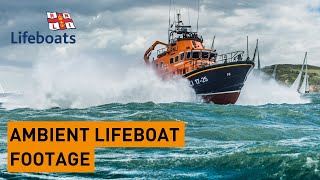 Ambient lifeboat footage with water wind and engine sound for relaxing white noise [upl. by Eneleoj796]