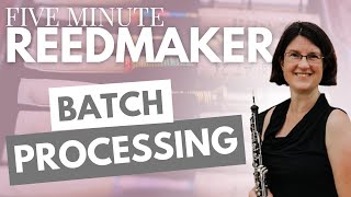 Five Minute Reedmaker Batch Processing [upl. by Don]