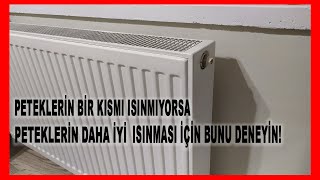 Kombi Petek Havası Nasıl Alınır  Peteğin Bir Kısmı Isınmıyorsa [upl. by Ydnat]