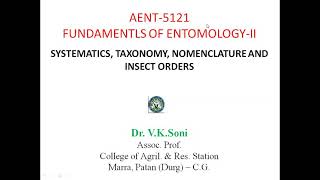 Systematics Taxonomy Nomenclature and Classification of class insects in to different Orders [upl. by Teferi684]