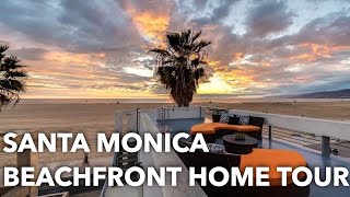 Modern Architectural Beachfront Home  Santa Monica CA [upl. by Gipps556]