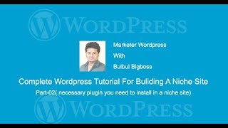 Affiliate Marketing WordPress Tutorial  02  Necessary Plugin To Install [upl. by Atnauqahs]