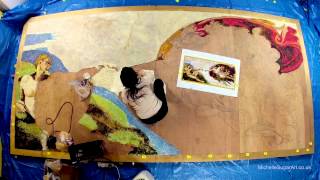 The Creation of Adam in Cake Sprinkles quotThe Baking of Adamquot Timelapse [upl. by Theurer]